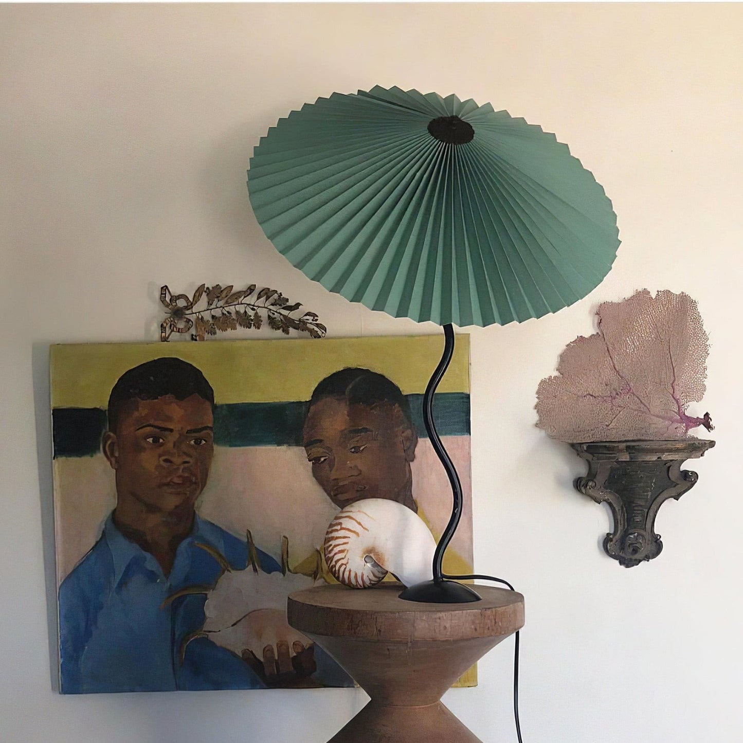 Wiggly Pleated Table Lamp