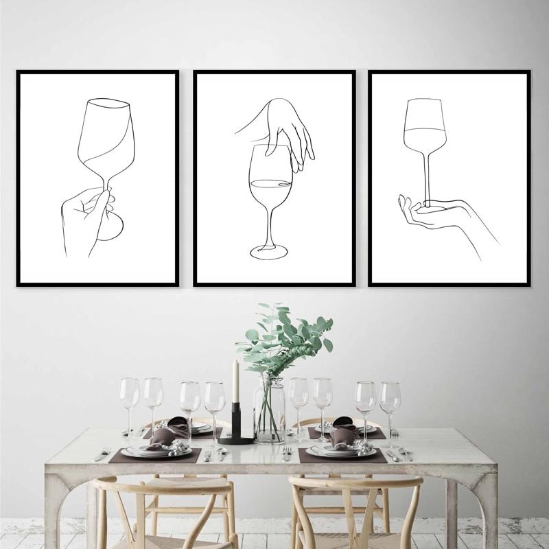 Abstract Wine Woman Canvas Print