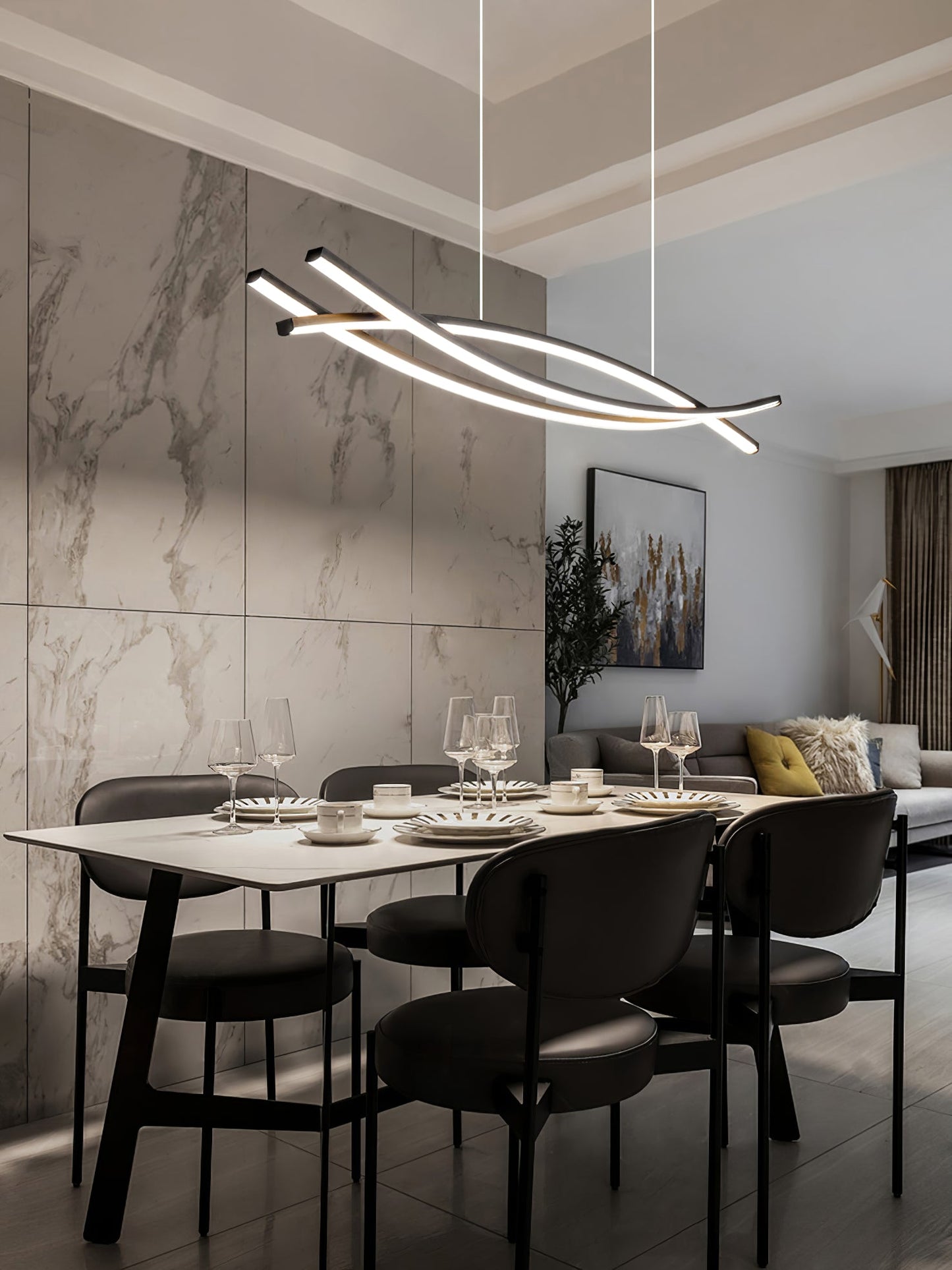 Wishbone Elegant LED Chandelier