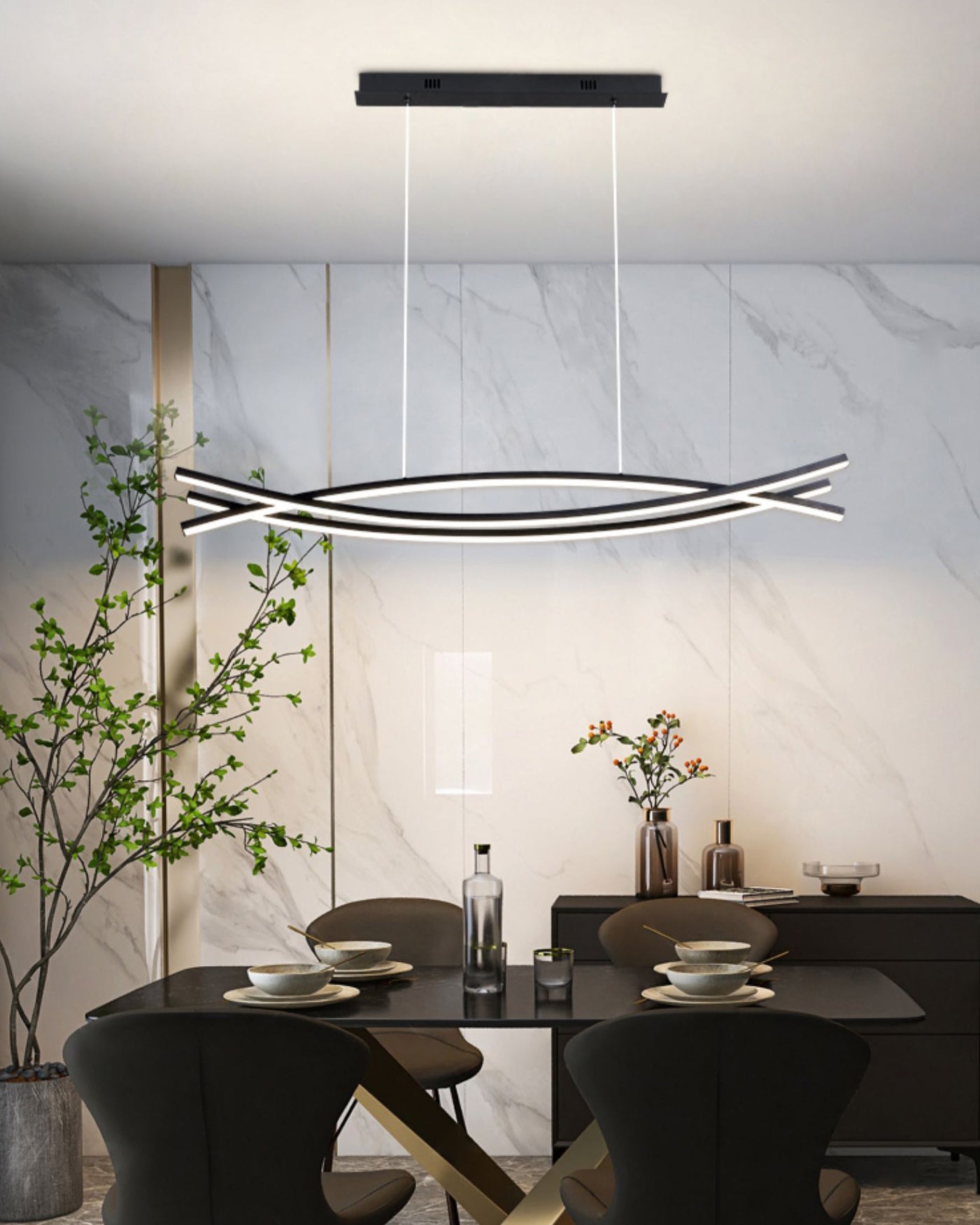 Wishbone Elegant LED Chandelier