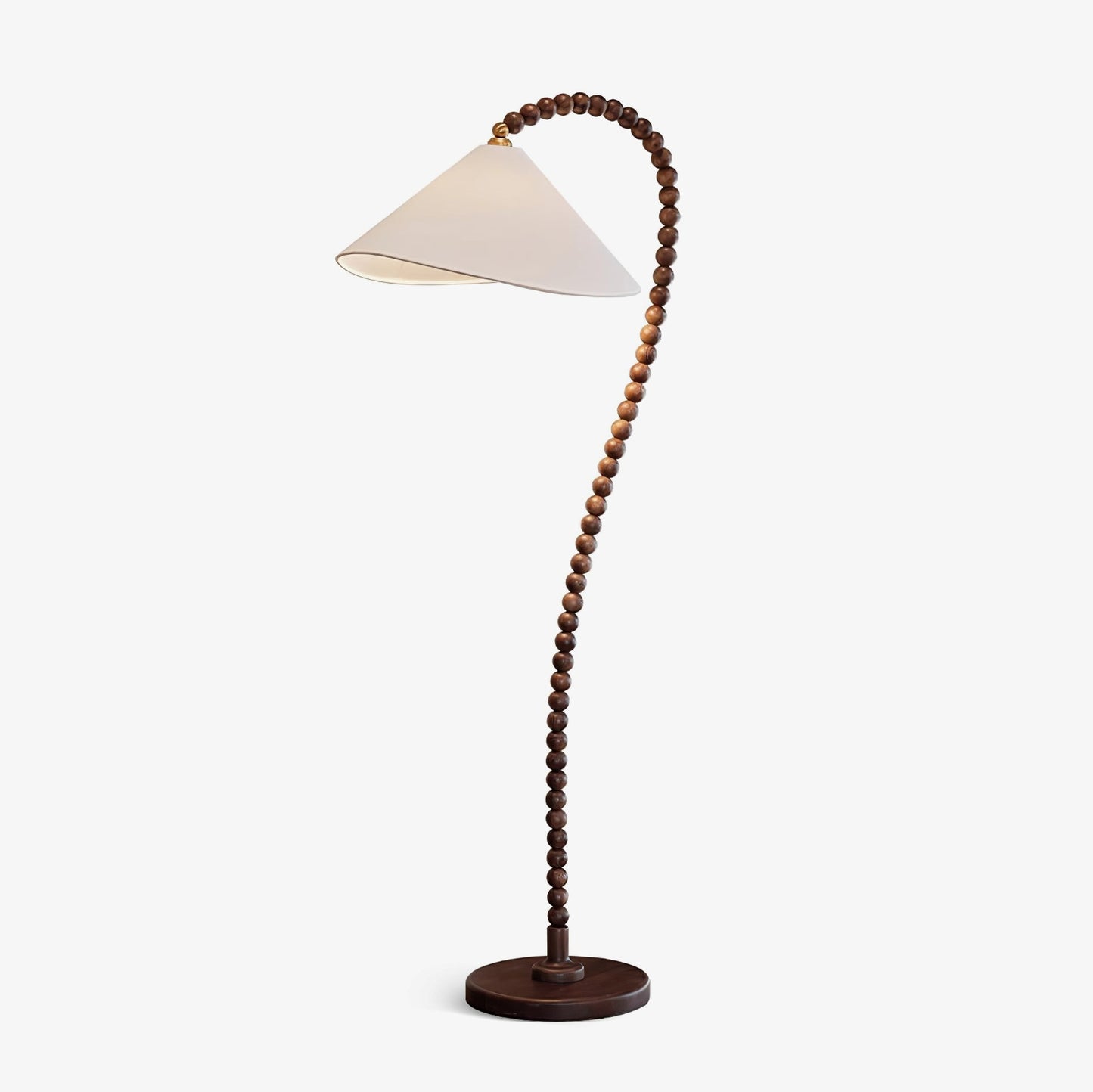 Wooden Bead Floor Lamp Decor