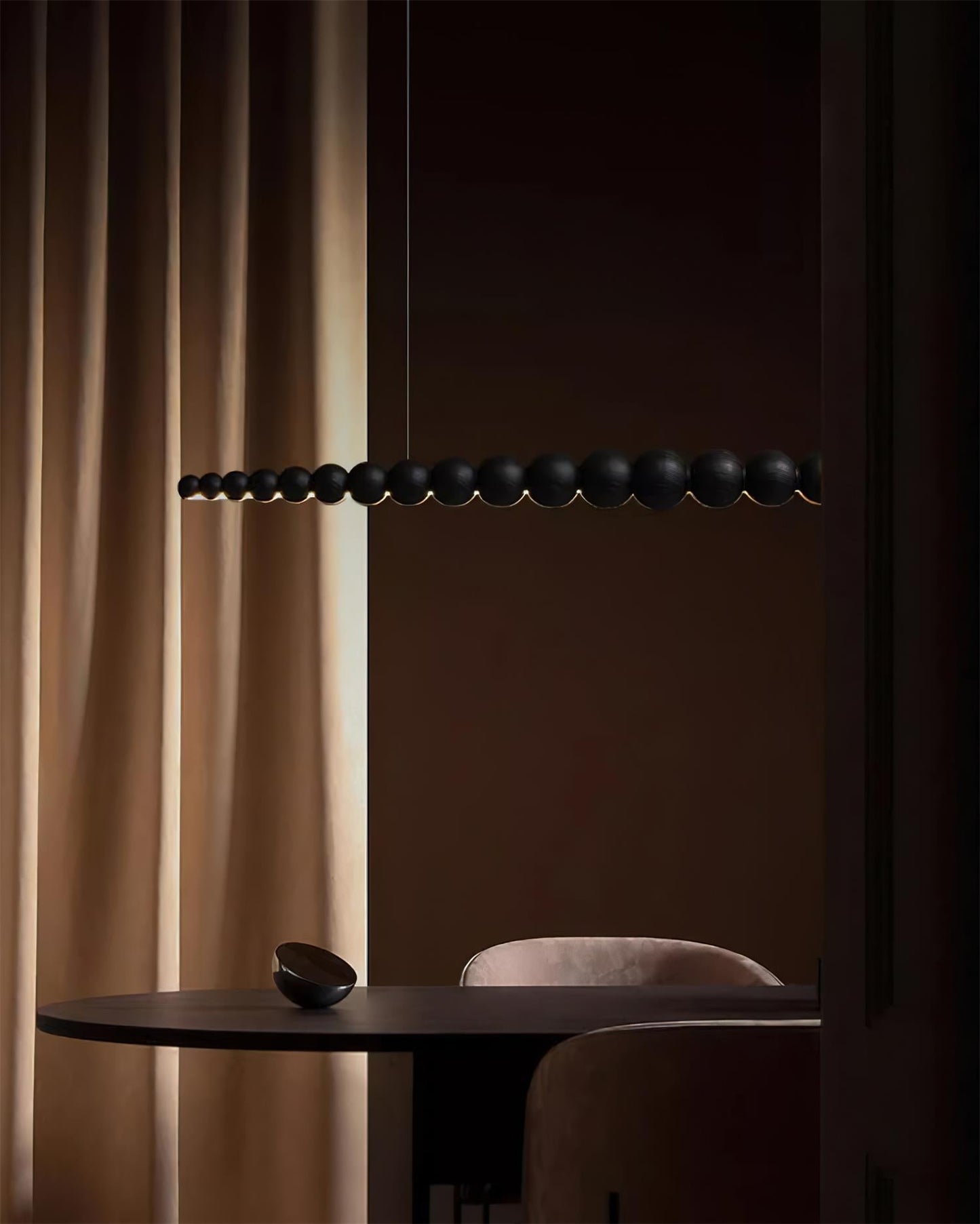 Woodline Orb Pendant Light Fixture