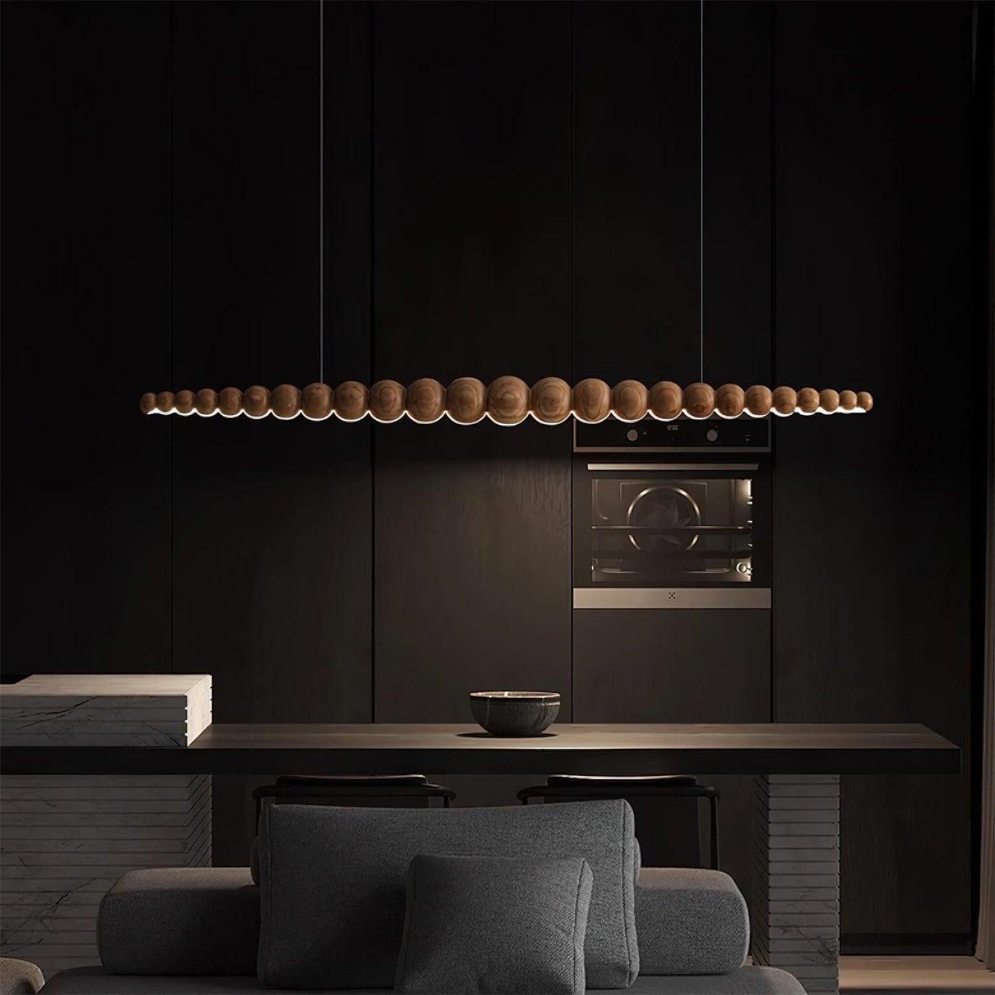 Woodline Orb Pendant Light Fixture