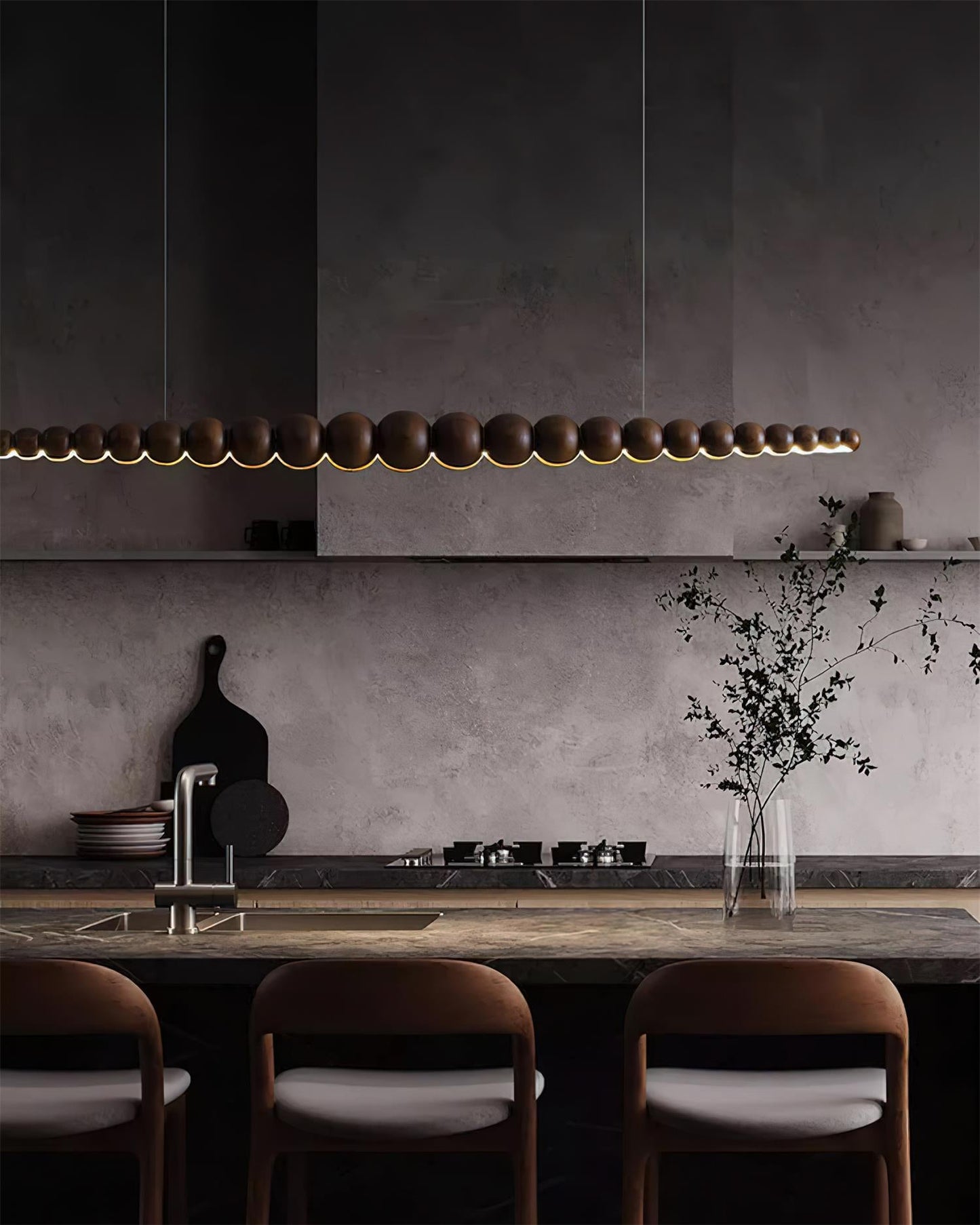 Woodline Orb Pendant Light Fixture