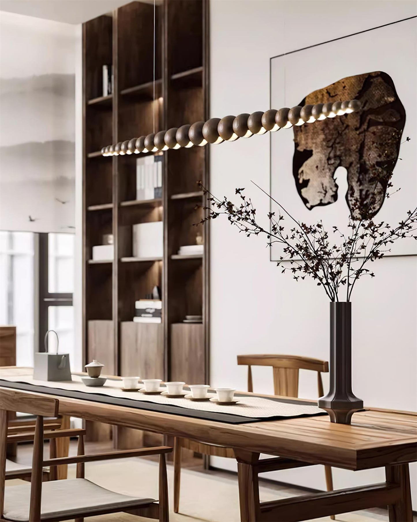 Woodline Orb Pendant Light Fixture