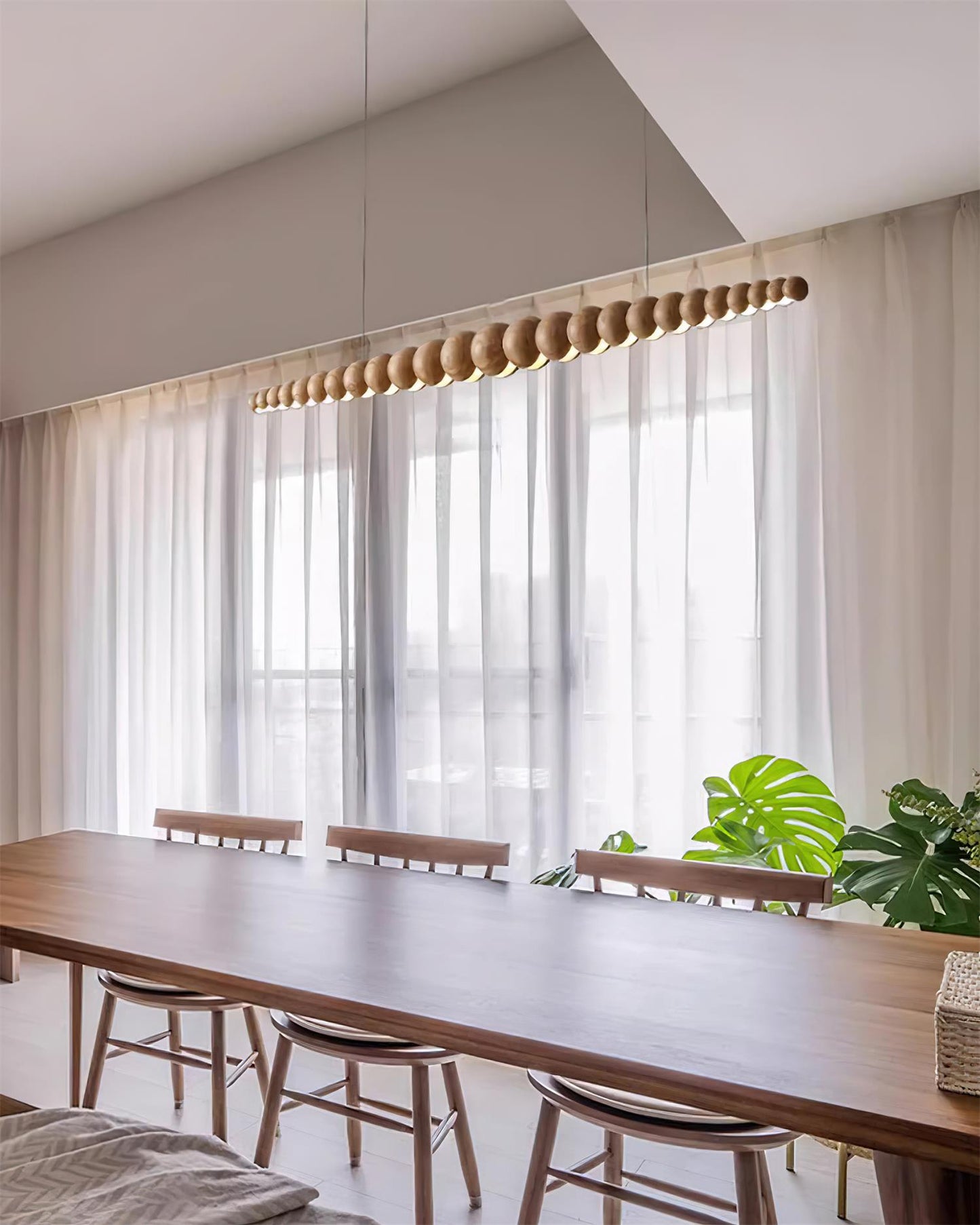 Woodline Orb Pendant Light Fixture