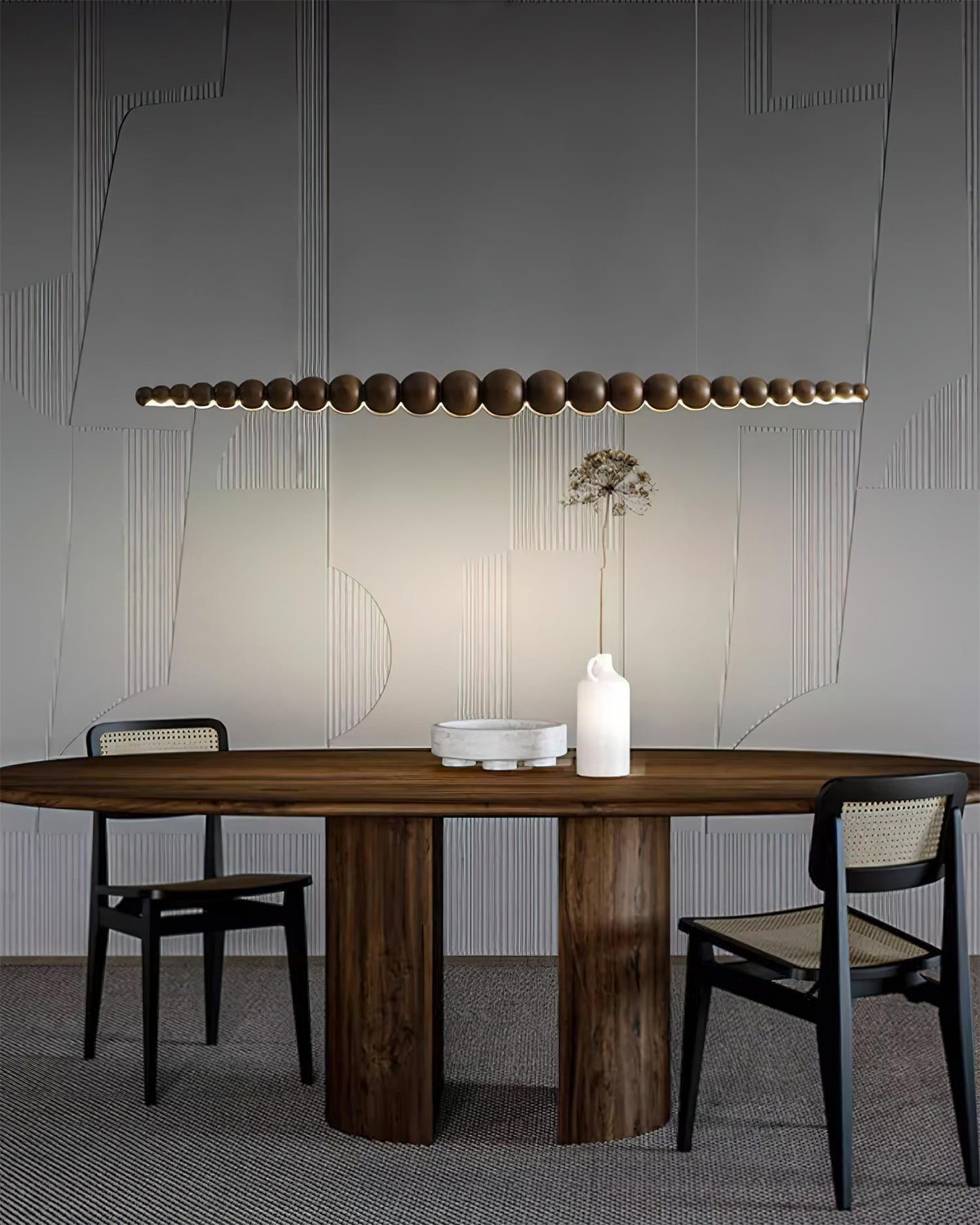 Woodline Orb Pendant Light Fixture