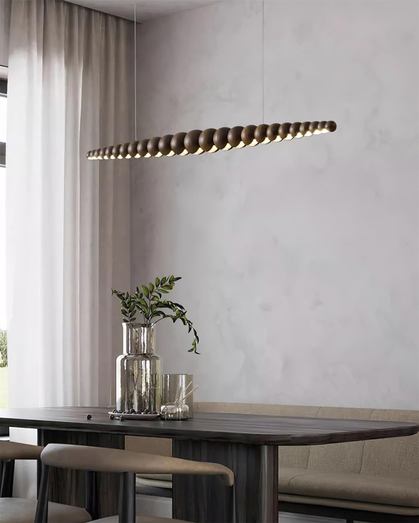 Woodline Orb Pendant Light Fixture