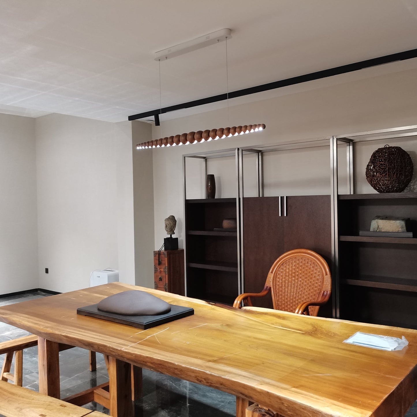 Woodline Orb Pendant Light Fixture