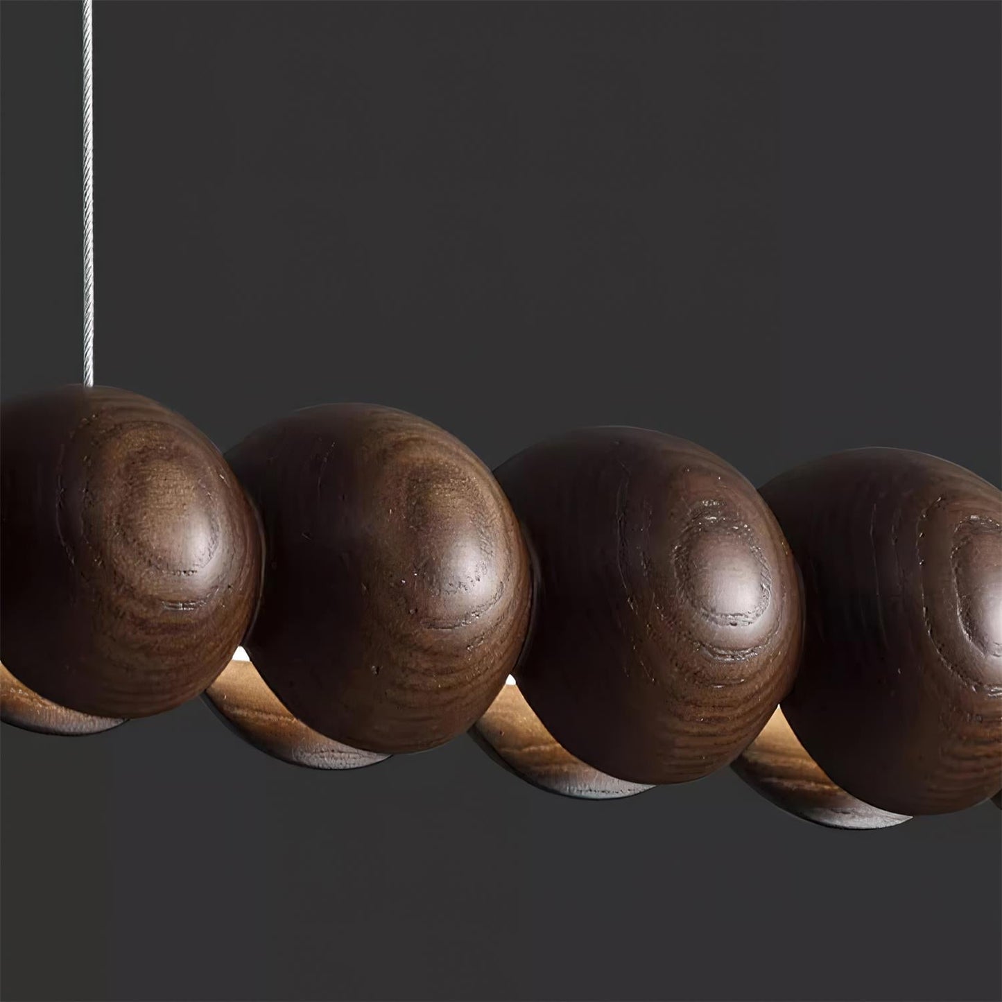 Woodline Orb Pendant Light Fixture