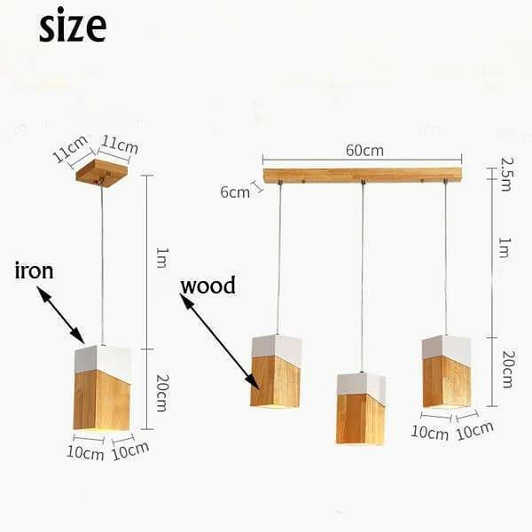 Woodly Modern Pendant Lighting Fixture