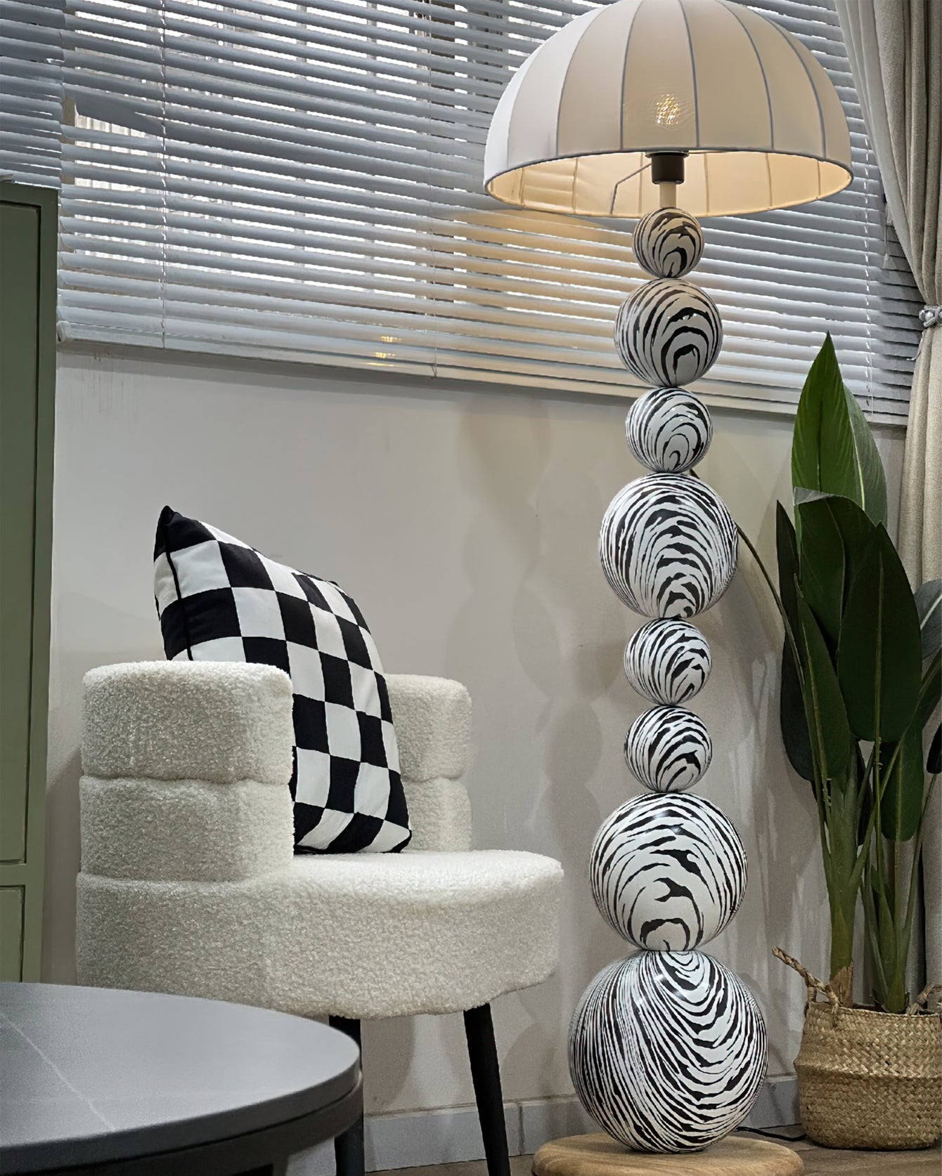 Zebra Floor Lamp