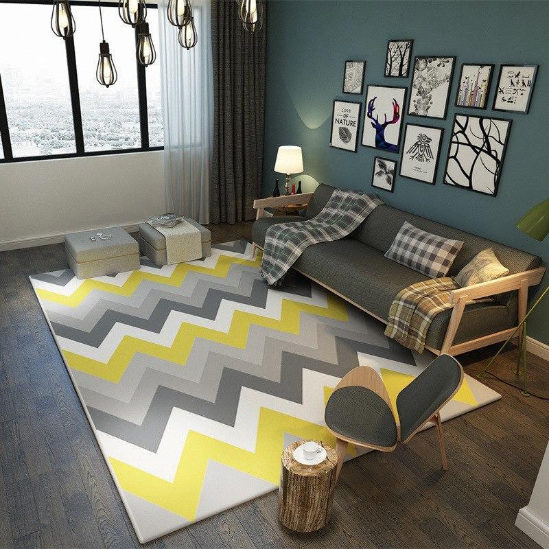 Large Geometric Marble Pattern Rug - Nordic Side - 12-10, feed-cl0-over-80-dollars
