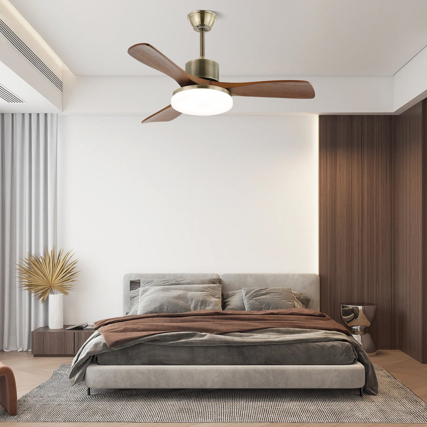 Zephyr Wooden Ceiling Fan Light