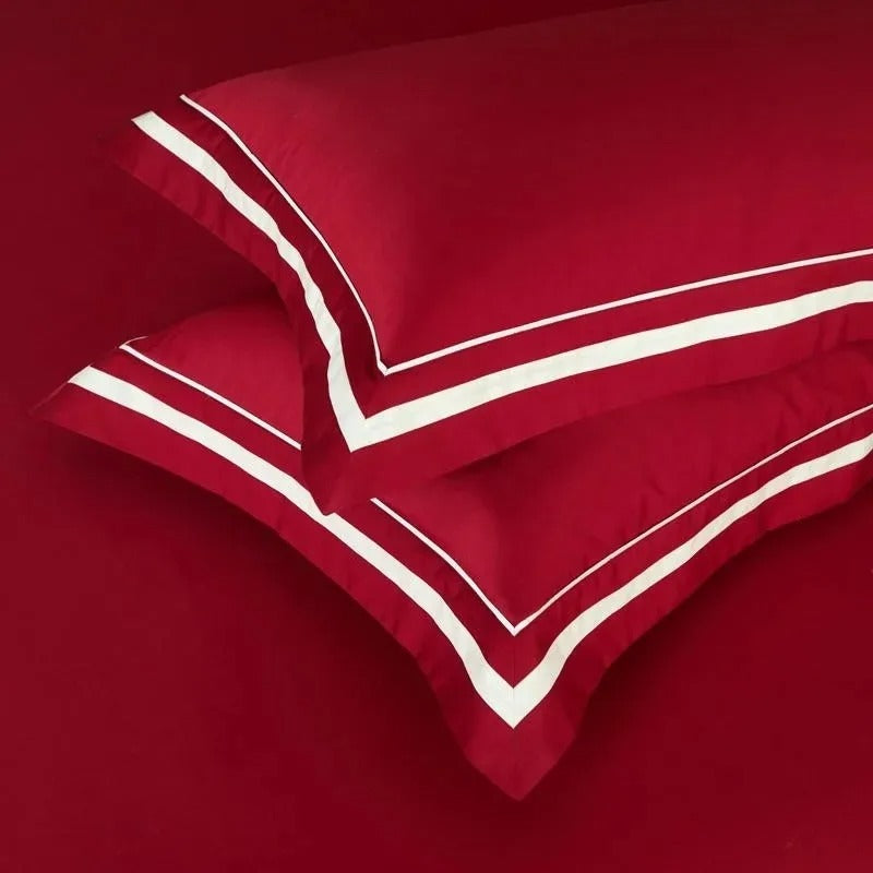 Ona Red Luxury Bedding Set