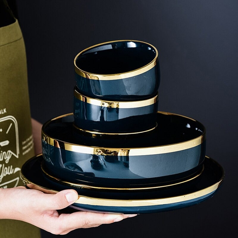 Oxford Blue Luxury Dinnerware Collection