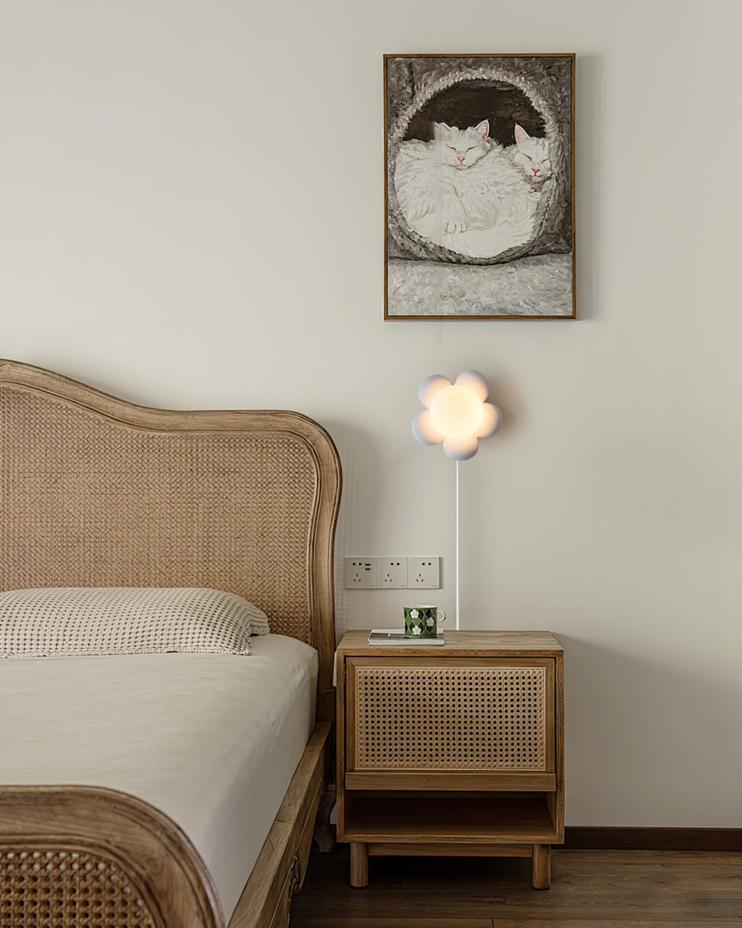 Bloom Flower Plug In Wall Lamp