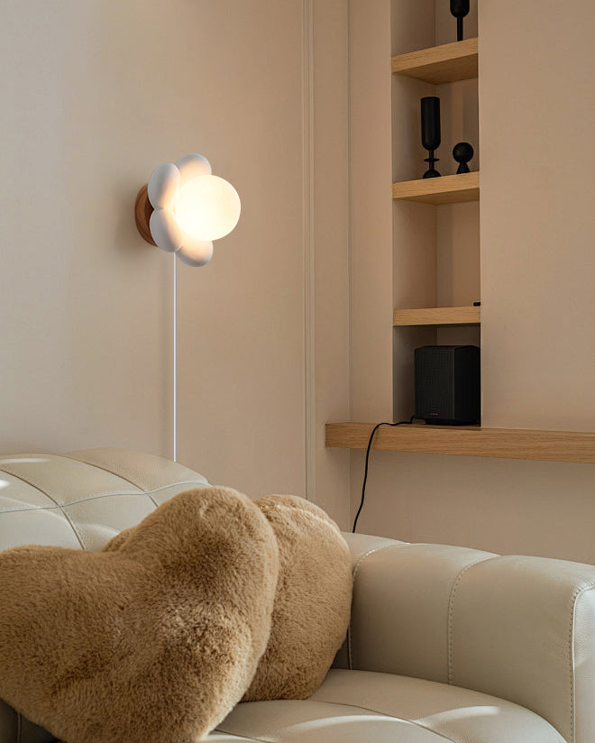 Bloom Flower Plug In Wall Lamp
