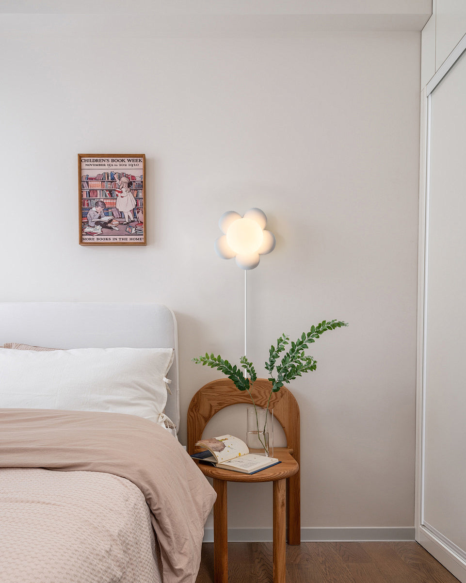 Bloom Flower Plug In Wall Lamp