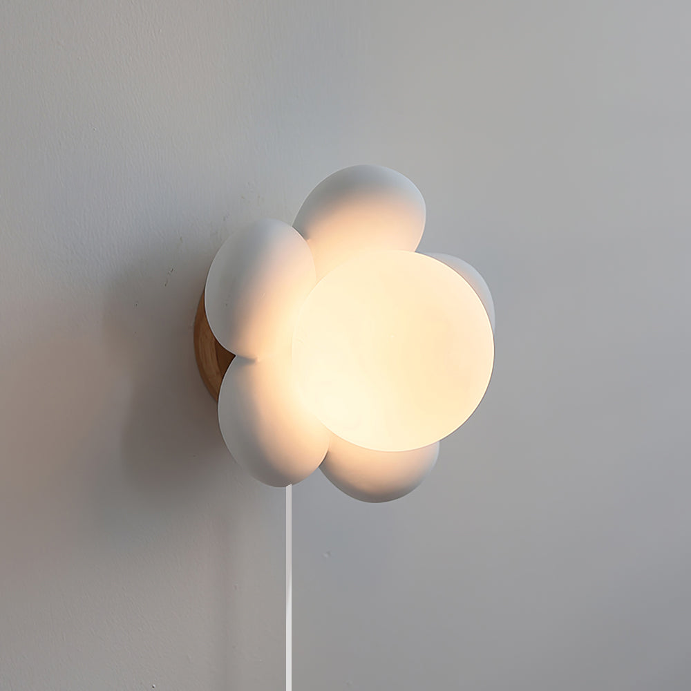 Bloom Flower Plug In Wall Lamp