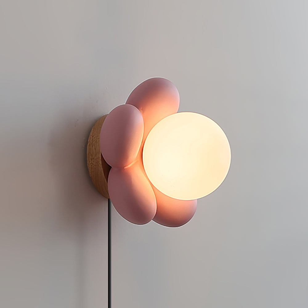 Bloom Flower Plug In Wall Lamp