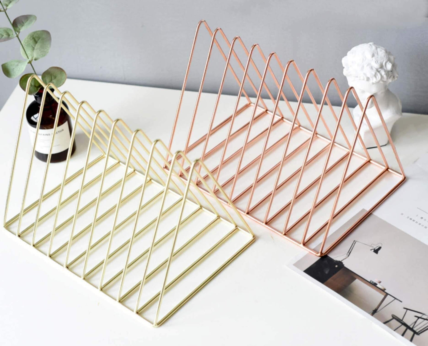 Geometric Iron Bookend - Nordic Side - 