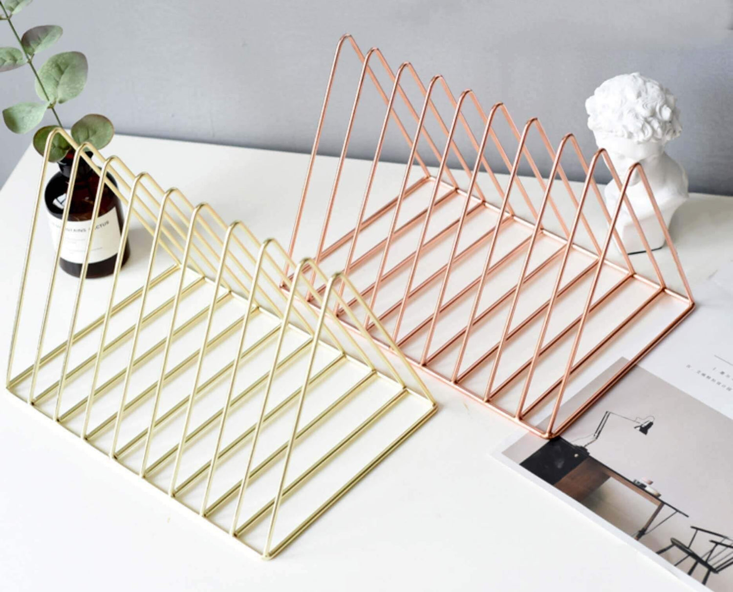 Geometric Iron Bookend - Nordic Side - 