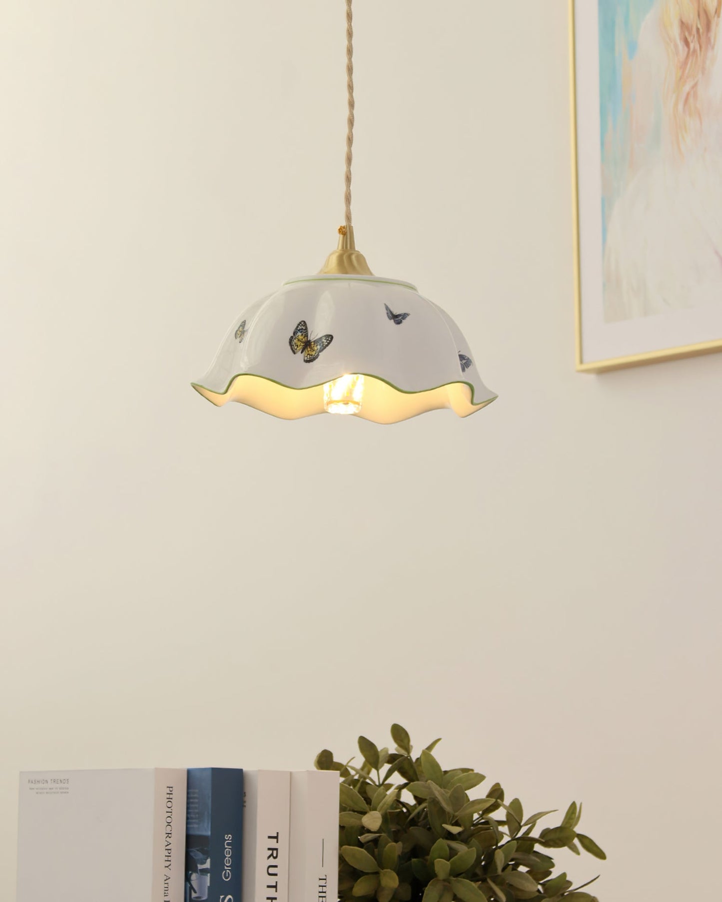 Butterfly Ceramic Pendant Lamp