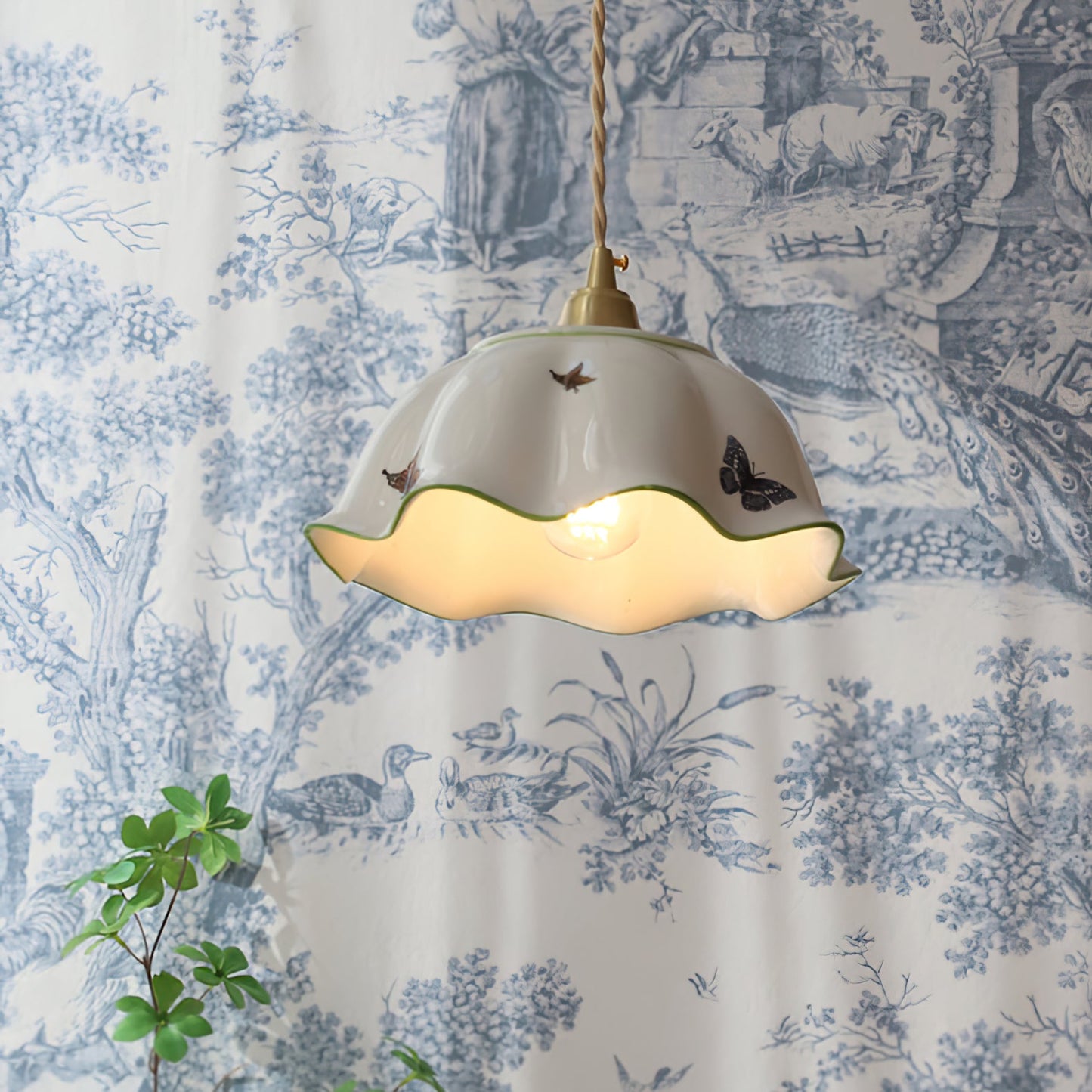 Butterfly Ceramic Pendant Lamp
