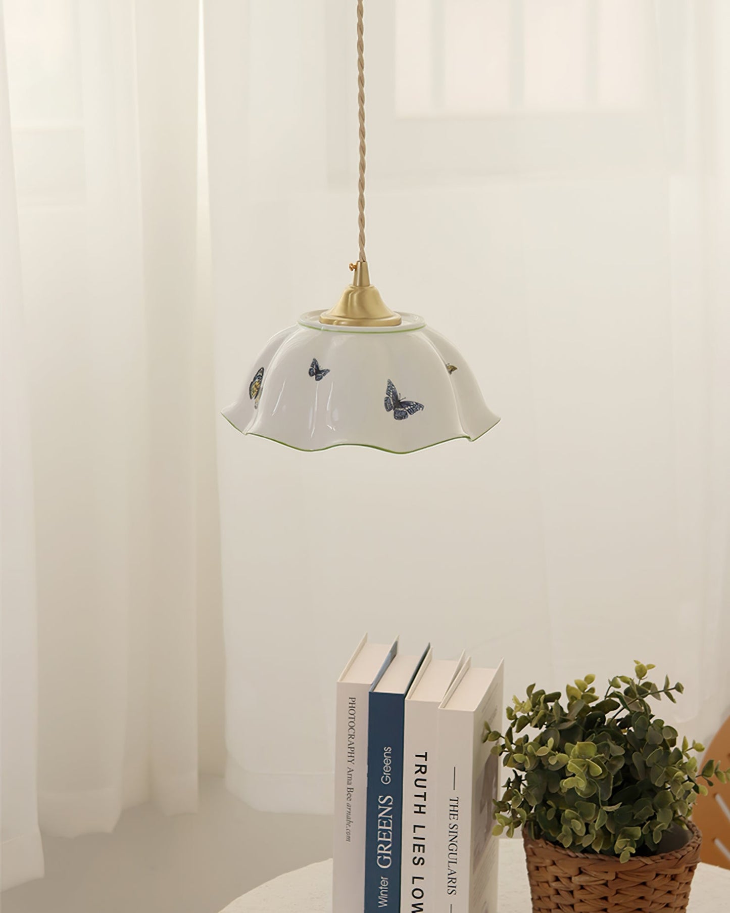 Butterfly Ceramic Pendant Lamp