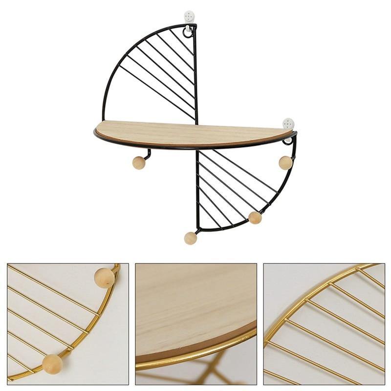 Stylish Hanging Wall Shelf - Nordic Side - decorative, hanging, shelf, wall