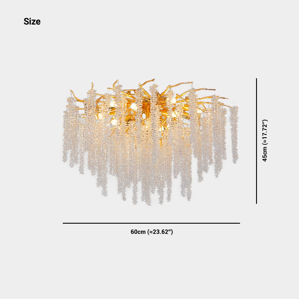 Pendant Chandelier Crystal Branch Light