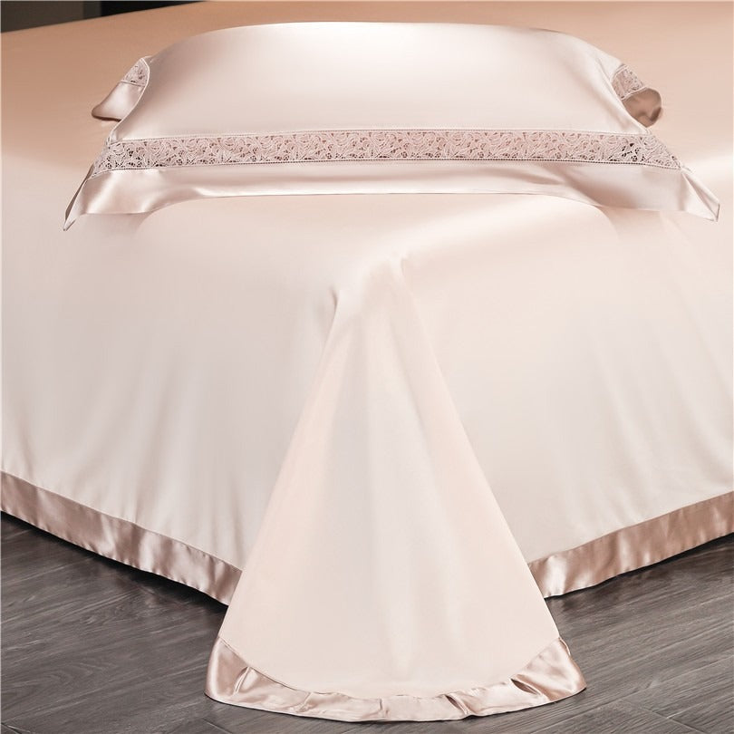 Willa Rose Gold Satin Bedding Set
