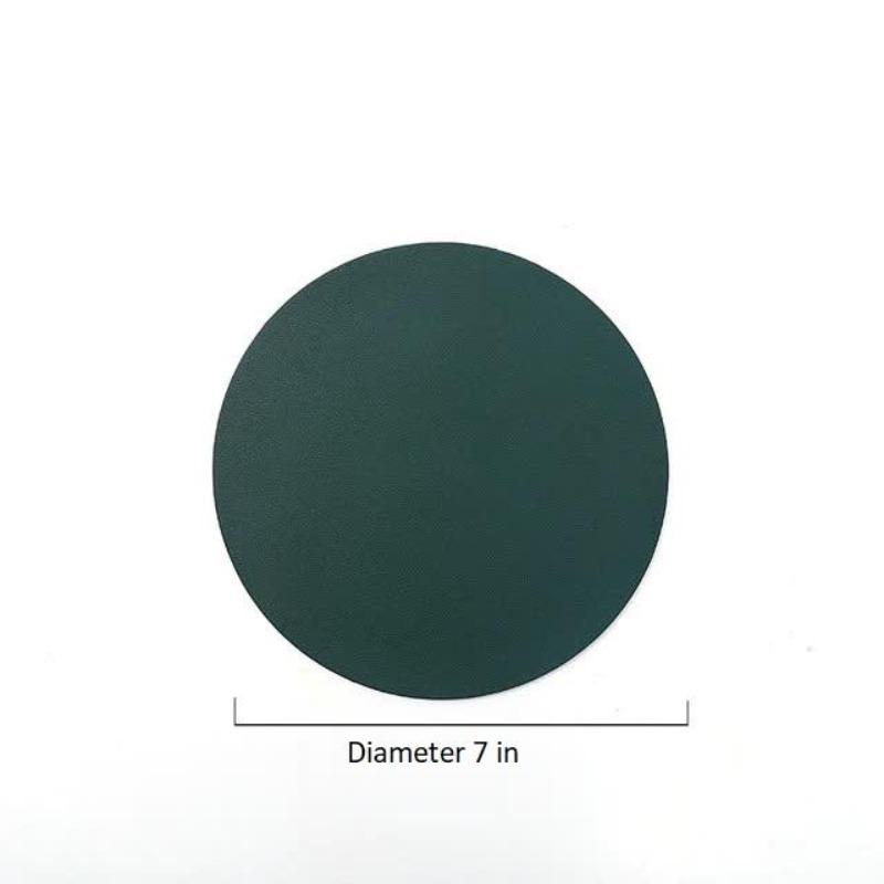 Basic Faux Leather Placemat Set