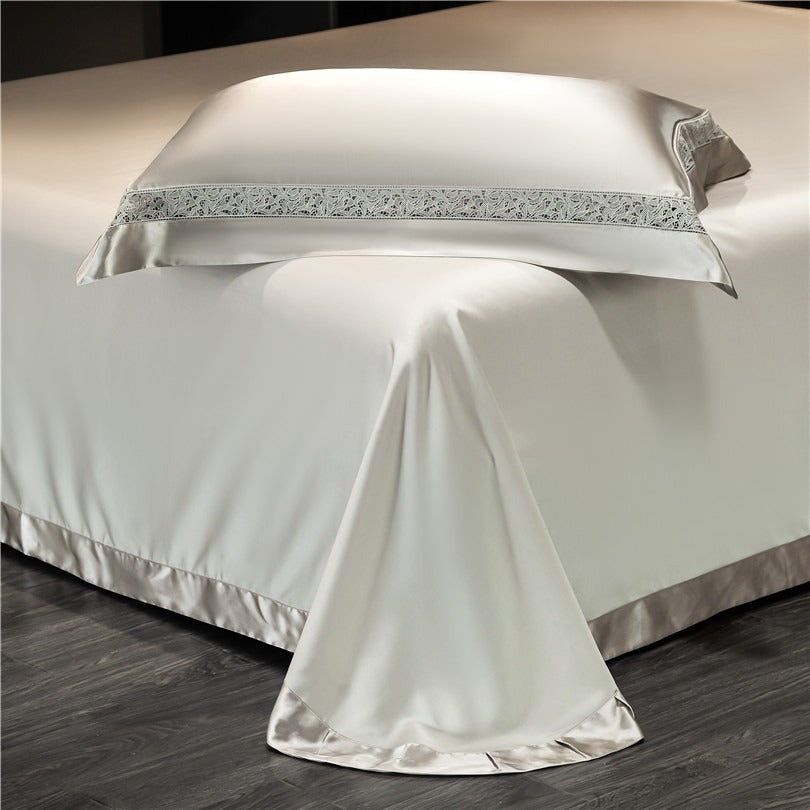 Willa Ash Modern Satin Bedding Set