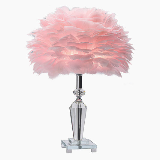 Feather Table Lamp Romantic Design