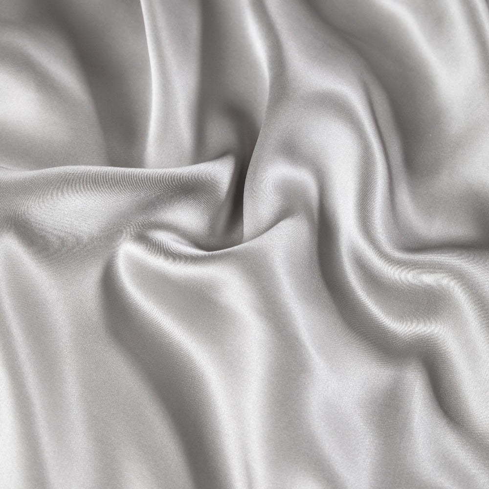 Zenith Grey Silk Bedding Set
