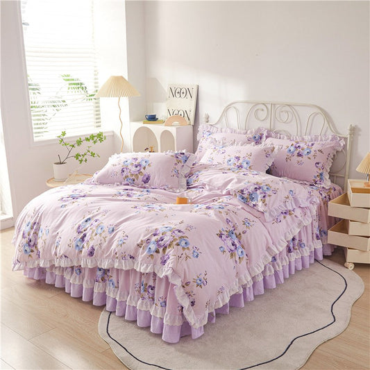Rafaella Ruffled Cotton Bedding Set