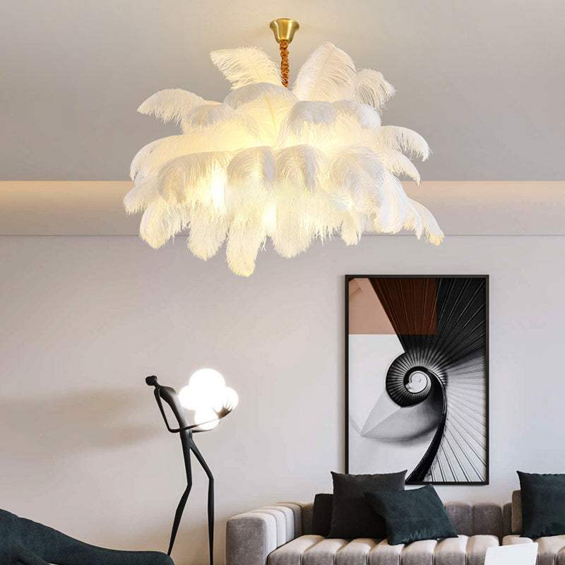 Palmera Luxury Feather Pendant Light