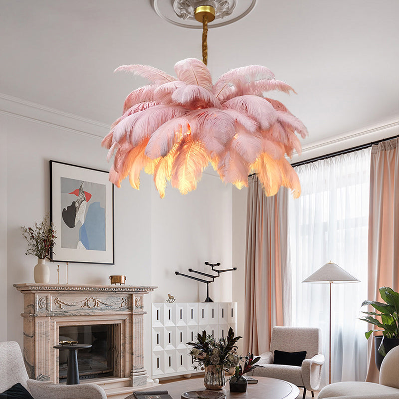 Palmera Luxury Feather Pendant Light