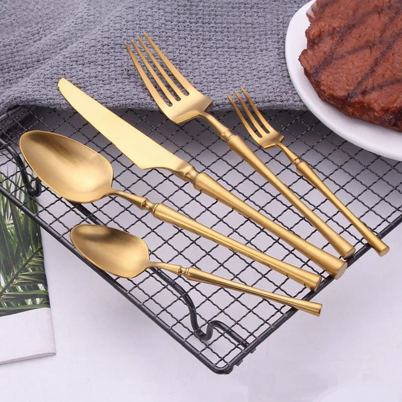 Serena Gold Cutlery Set