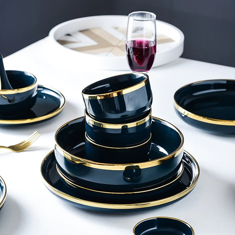 Oxford Blue Luxury Dinnerware Collection
