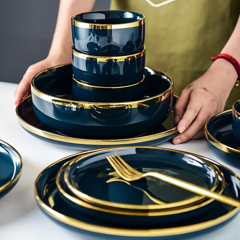Oxford Blue Luxury Dinnerware Collection