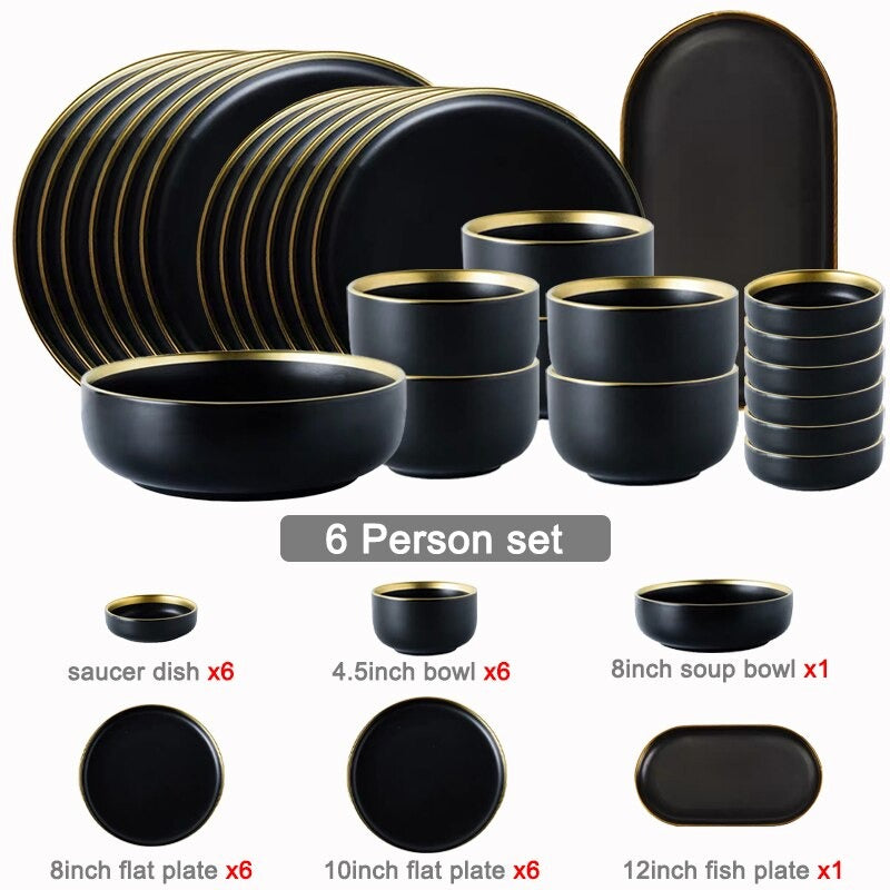 Legacy Black Luxury Dinnerware Set