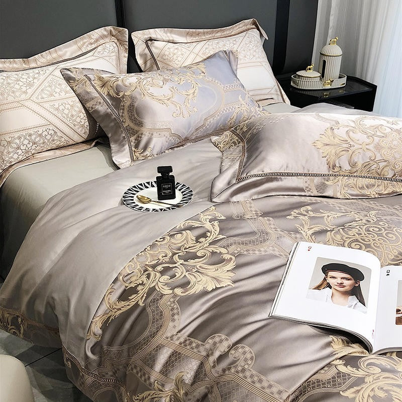Serenity Cotton Satin Jacquard Bedding Set