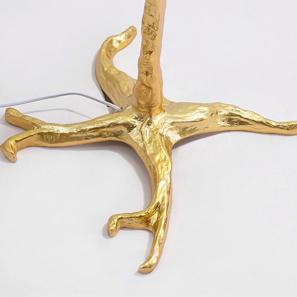 Ostrich Feather Floor Lamp Luxury, 16 Colors/Resin