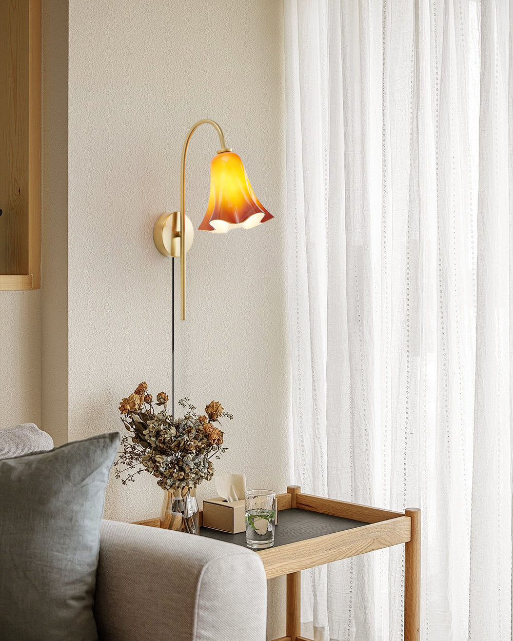 Flora Plug In Wall Lamp