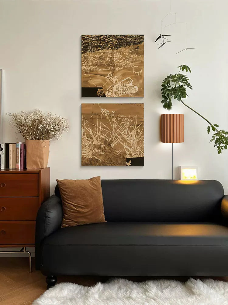 Fluted Resin Plug In Wall Lamp