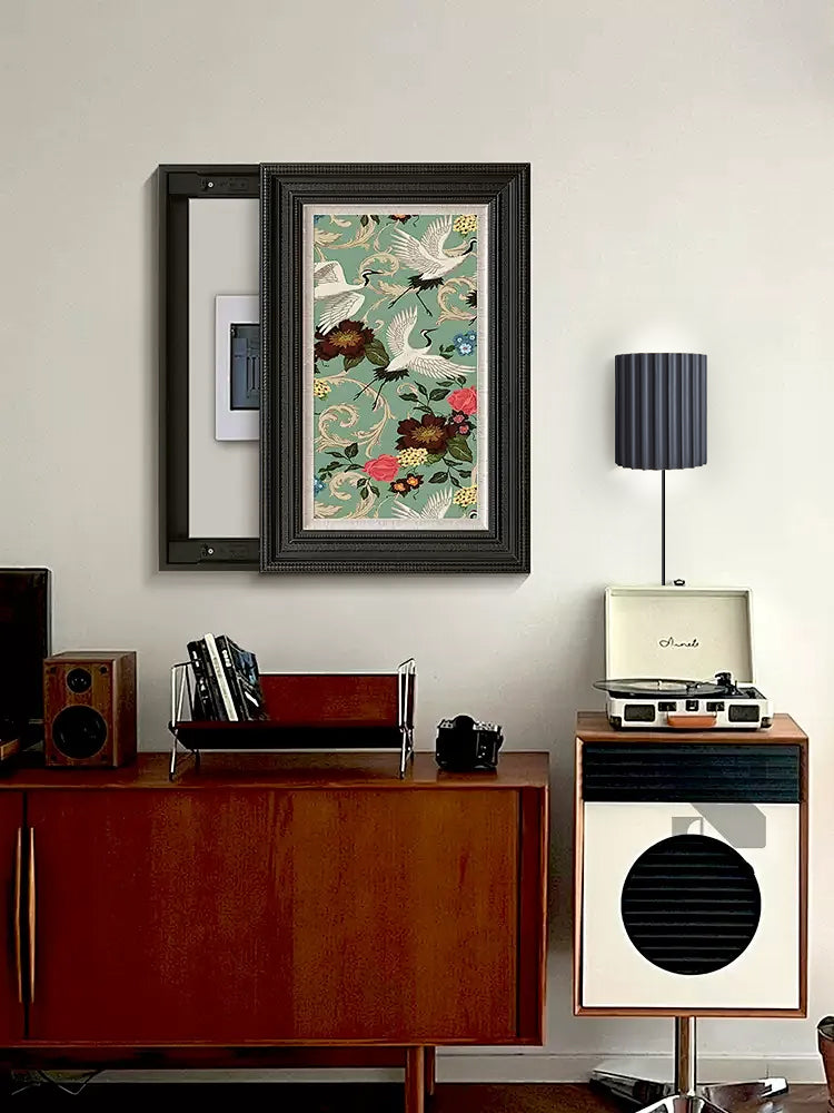 Fluted Resin Plug In Wall Lamp