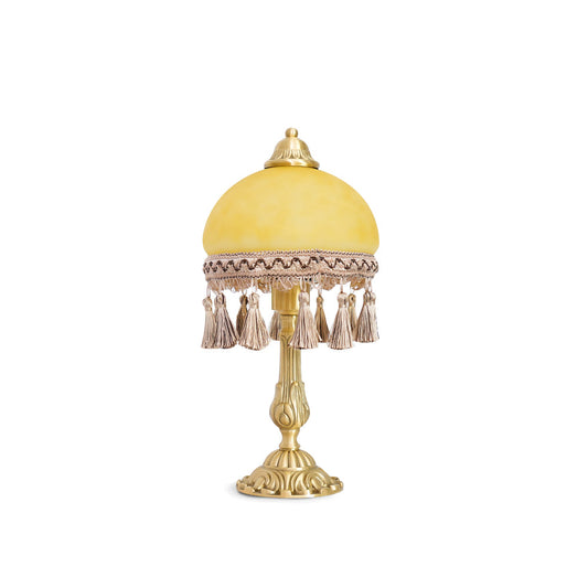 French Tassels Brass Table Lamp